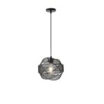 ΦΩΤΙΣΤΙΚΟ ΚΡΕΜΑΣΤΟ ΜΕΤΑΛΛΟ 1xΕ27 450X450X1340mm ΜΑΥΡΟ ARTE ILLUMINA OGGI EUROLAMP – 144-46013