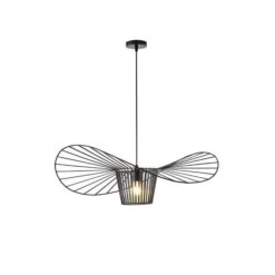 ΦΩΤΙΣΤΙΚΟ ΚΡΕΜΑΣΤΟ ΜΕΤΑΛΛΟ 1xΕ27 800X800X1270mm ΜΑΥΡΟ ARTE ILLUMINA CAP EUROLAMP – 144-46020