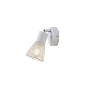 ΣΠΟΤ ΜΕ ΔΙΧΤΥ 1XE14 D80XH125mm ΛΕΥΚΟ ARTE ILLUMINA MESHY EUROLAMP – 145-25258