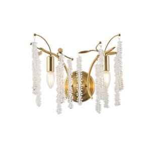 ΑΠΛΙΚΑ ΤΟΙΧΟΥ ΜΕΤΑΛΛΙΚΗ 2XE27 480X250mm ΔΙΑΦΑΝΕΣ ΓΥΑΛΙ ARTE ILLUMINA DYNASTY EUROLAMP – 144-47004