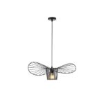 ΦΩΤΙΣΤΙΚΟ ΚΡΕΜΑΣΤΟ ΜΕΤΑΛΛΟ 1xΕ27 600X600X1270mm ΜΑΥΡΟ ARTE ILLUMINA CAP EUROLAMP – 144-46019