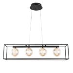 ΦΩΤΙΣΤΙΚΟ ΚΡΕΜΑΣΤΟ ΜΕΤΑΛΛΟ LED 14W 650Lm 3000K 80X1200mm ΜΑΥΡΟ ARTE ILLUMINA BOX EUROLAMP – 144-16110
