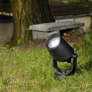 FUMAGALLI MINITOMMY EL SPIKE ΠΡΟΒΟΛΕΑΣ ΜΑΥΡΟΣ ΜΕ ΚΑΡΦΙ 3,5W GU10 310X122X135mm 2CCT (2700/4000K) EUROLAMP – 145-26106