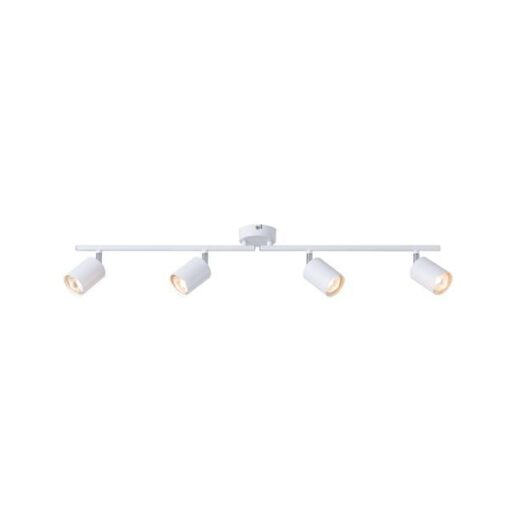 ΣΠΟΤ ΜΕΤΑΛΛΙΚΟ 4ΦΩΤΟ 4XGU10  790X80X165mm ΛΕΥΚΟ ARTE ILLUMINA OLYMP EUROLAMP – 145-25229