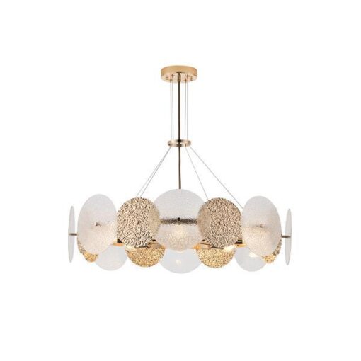 ΦΩΤΙΣΤΙΚΟ ΚΡΕΜΑΣΤΟ 8XE14 Φ700H690mm ΧΡΥΣΟ ARTE ILLUMINA GLOW EUROLAMP – 144-24042