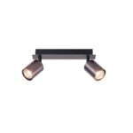 ΣΠΟΤ ΑΛΟΥΜΙΝΙΟΥ 2ΦΩΤΟ 2XGU10  250X80X120mm ΓΚΡΙ ARTE ILLUMINA LUXY EUROLAMP – 145-25266