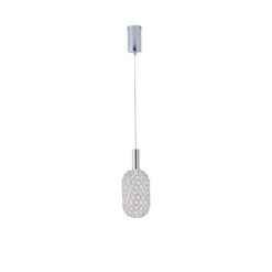 ΦΩΤΙΣΤΙΚΟ ΜΕΤΑΛΛΟ ΜΟΝΟΦΩΤΟ LED 6.3W 648Lm 3000K Φ130X1588mm ΑΣΗΜΙ ARTE ILLUMINA PERFORATO EUROLAMP – 144-15066