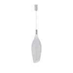 ΦΩΤΙΣΤΙΚΟ ΜΕΤΑΛΛΟ ΜΟΝΟΦΩΤΟ LED 7.6W 780Lm 3000K Φ200x1960mm ΑΣΗΜΙ ARTE ILLUMINA PERFORATO EUROLAMP – 144-15060
