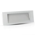 3.8W LED Φωτιστικό Ασφαλείας 4hrs Χωνευτό/Επίτοιχο Λευκό V-TAC Cree Chip Ψυχρό 6000K 3yrs Wty – 899-6