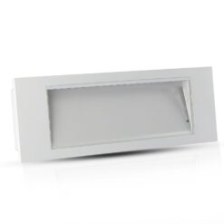 3.8W LED Φωτιστικό Ασφαλείας 4hrs Χωνευτό/Επίτοιχο Λευκό V-TAC Cree Chip Ψυχρό 6000K 3yrs Wty – 899-6