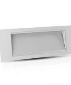 3.8W LED Φωτιστικό Ασφαλείας 4hrs Χωνευτό/Επίτοιχο Λευκό V-TAC Cree Chip Ψυχρό 6000K 3yrs Wty – 899-6
