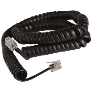 ΣΠΙΡΑΛ ΤΗΛΕΦΩΝΟΥ Α.Τ ΜΑΥΡO 2m 4P4C Rj11 EUROLAMP 147-10066