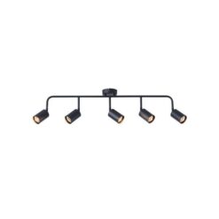 ΣΠΟΤ ΜΕΤΑΛΛΙΚΟ 5ΦΩΤΟ 5XGU10  800X90X230mm ΜΑΥΡΟ ARTE ILLUMINA OLYMP EUROLAMP – 145-25225