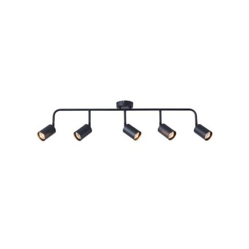 ΣΠΟΤ ΜΕΤΑΛΛΙΚΟ 5ΦΩΤΟ 5XGU10  800X90X230mm ΜΑΥΡΟ ARTE ILLUMINA OLYMP EUROLAMP – 145-25225