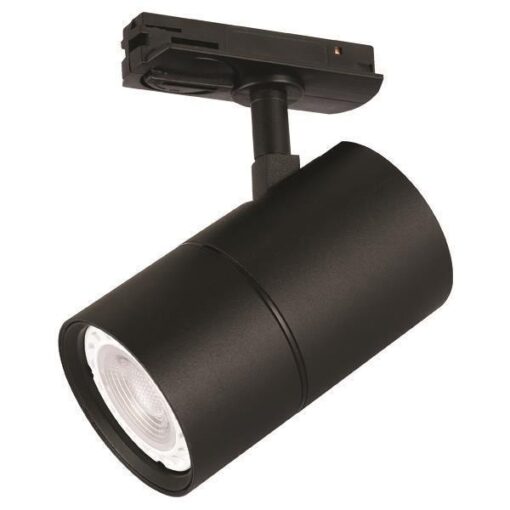 ΣΠΟΤ ΡΑΓΑΣ 2 ΓΡΑΜΜΩΝ GU10 Φ60x100mm ΜΑΥΡΟ EUROLAMP – 145-59083