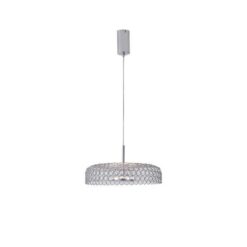 ΦΩΤΙΣΤΙΚΟ ΚΡΕΜΑΣΤΟ ΜΕΤΑΛΛΟ ΜΟΝΟΦΩΤΟ LED 10W 1080Lm 3000K Φ350x1390mm ΑΣΗΜΙ ARTE ILLUMINA PERFORATO EUROLAMP – 144-15072