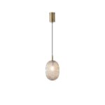 ΦΩΤΙΣΤΙΚΟ ΚΡΕΜΑΣΤΟ ΓΥΑΛΙ 1XE27  150X230mm ΚΟΝΙΑΚ ARTE ILLUMINA CANDY EUROLAMP – 144-24103