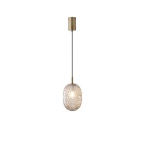 ΦΩΤΙΣΤΙΚΟ ΚΡΕΜΑΣΤΟ ΓΥΑΛΙ 1XE27  150X230mm ΚΟΝΙΑΚ ARTE ILLUMINA CANDY EUROLAMP – 144-24103