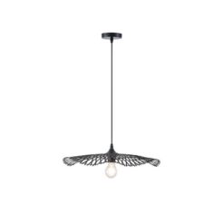 ΦΩΤΙΣΤΙΚΟ ΚΡΕΜΑΣΤΟ BAMBOO 1XE27 475X1160mm ΜΑΥΡΟ ARTE ILLUMINA CROSSLINE EUROLAMP – 144-31011