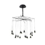 ΦΩΤΙΣΤΙΚΟ ΚΡΕΜΑΣΤΟ LED 90W 5400Lm 3000K Φ1000X1200mm ΜΑΥΡΟ ARTE ILLUMINA CAMPANELLE EUROLAMP – 144-16093