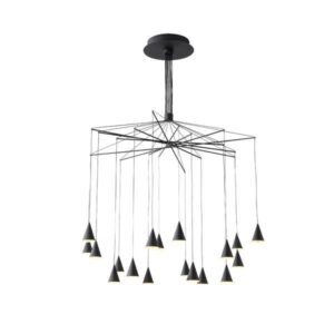 ΦΩΤΙΣΤΙΚΟ ΚΡΕΜΑΣΤΟ LED 90W 5400Lm 3000K Φ1000X1200mm ΜΑΥΡΟ ARTE ILLUMINA CAMPANELLE EUROLAMP – 144-16093