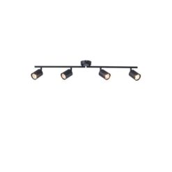 ΣΠΟΤ ΜΕΤΑΛΛΙΚΟ 4ΦΩΤΟ 4XGU10  790X80X165mm ΜΑΥΡΟ ARTE ILLUMINA OLYMP EUROLAMP – 145-25223