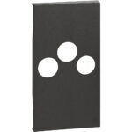 Living Now Πλήκτρο ΠΡ TV-RD-SAT 2ΣΤ Μαύρο Legrand – KG26M2