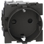 Living Now Πρίζα 2Π+Γ ΣΟΥΚΟ Μαύρο Legrand – KG4141G