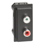 Living Now ΔΙΠΛΗ Πρίζα RCA 1ΣΤ Μαύρο Legrand – KG4269R