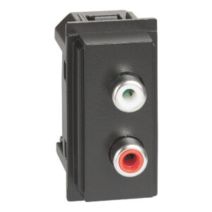 Living Now ΔΙΠΛΗ Πρίζα RCA 1ΣΤ Μαύρο Legrand – KG4269R