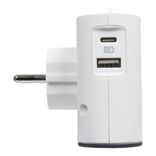 ΠΟΛΥΠΡΙΖΟ 2Χ2Π & USBA+C ΛΕΥΚΟ/ΜΑΥΡΟ LEGRAND – 049401