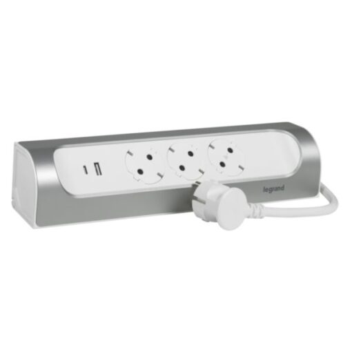 ΠΟΛΥΠΡ CORN ΚΟΥΖ 3ΣΟΥΚ&USB A+C 1M ΛΕΥ/ΑΛ LEGRAND – 694502