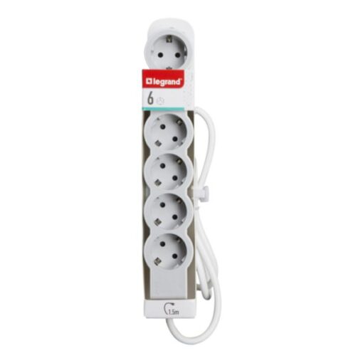 ΠΟΛΥΠΡ STD 6 ΣΟΥΚΟ ΚΑΛ 1,5M ΛΕΥΚΟ/ΓΚΡΙ LEGRAND – 694557