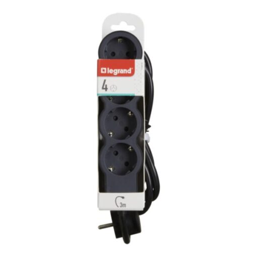 ΠΟΛΥΠΡΙΖΟ STD 4 ΣΟΥΚΟ ΚΑΛ 3M ΜΑΥΡΟ LEGRAND – 694562