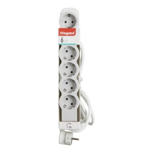 ΠΟΛΥΠΡΙΖΟ STD 6 ΣΟΥΚΟ ΚΑΛ 3M ΛΕΥΚΟ/ΓΚΡΙ LEGRAND – 694565