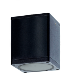Φωτιστικό Σποτ Οροφής Τετράγωνο 1xGU10 Μαύρο Αλουμίνιο IP65 ACA - LG2401GU10B