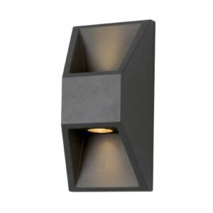 ΦΩΤΙΣΤΙΚΟ ΤΟΙΧΟΥ ΑΛΟΥΜΙΝΙΟΥ 2X1W 164X82X54.5mm ΓΡΑΦΙΤΗΣ ARTE ILLUMINA EUROLAMP – 145-20246