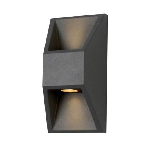 ΦΩΤΙΣΤΙΚΟ ΤΟΙΧΟΥ ΑΛΟΥΜΙΝΙΟΥ 2X1W 164X82X54.5mm ΓΡΑΦΙΤΗΣ ARTE ILLUMINA EUROLAMP – 145-20246