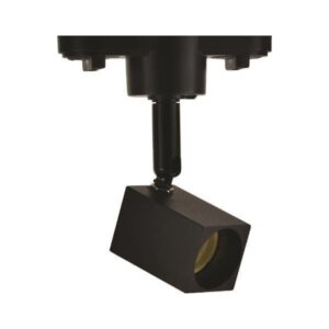 ΣΠΟΤ ΡΑΓΑΣ 2 ΓΡΑΜΜΩΝ GU10 30x30mm 4cm ΣΤΥΛΟΣ ΜΑΥΡΟ EUROLAMP – 145-59081