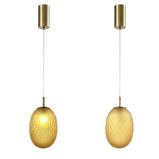 ΦΩΤΙΣΤΙΚΟ ΚΡΕΜΑΣΤΟ ΓΥΑΛΙ 1XE27  150X230mm ΜΕΛΙ ARTE ILLUMINA CANDY EUROLAMP – 144-24100