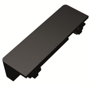 ΤΑΠΑ ΓΙΑ ΜΑΓΝΗΤΙΚΗ ΡΑΓΑ ULTRA SLIM  ΜΑΥΡΗ EUROLAMP – 145-59553