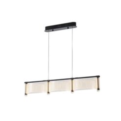 ΦΩΤΙΣΤΙΚΟ ΚΡΕΜΑΣΤΟ  ΑΚΡΥΛΙΚΟ LED 3ΦΩΤΟ 3Χ16W  4320Lm 3000K 900X270X175mm ΓΑΛΛΙΚΟ ΧΡΥΣΟ ARTE ILLUMINA RAVENA EUROLAMP – 144-15047