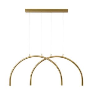 ΦΩΤΙΣΤΙΚΟ ΚΡΕΜΑΣΤΟ AΛΟΥΜΙΝΙΟ-METAΛΛΟ 10W 896Lm 3000K 840x20x330mm MΠΡΟΝΖΕ ARTE ILLUMINA APSIS EUROLAMP – 144-18033