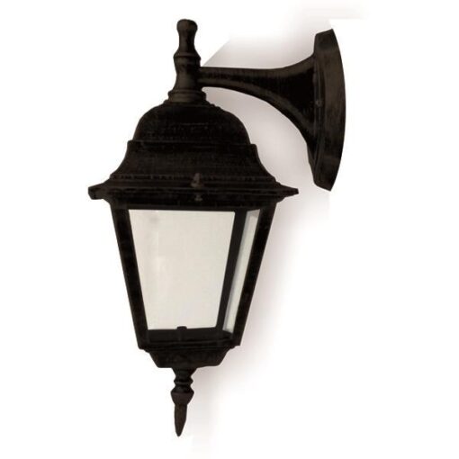 ΑΠΛΙΚΑ ΤΟΙΧΟΥ ΑΛΟΥΜΙΝΙΟΥ ΤΕΤΡΑΓΩΝΗ ΜΑΥΡΗ ΠΡΟΣ ΤΑ ΚΑΤΩ E27 ARTE ILLUMINA EUROLAMP – 154-55105