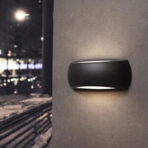 FUMAGALLI FRANCY ΑΠΛΙΚΑ ΤΟΙΧΟΥ ΜΑΥΡΗ Ε27 ΜΕ ΚΑΛΥΠΤΡΟ EUROLAMP – 145-26181