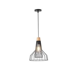 ΦΩΤΙΣΤΙΚΟ ΚΡΕΜΑΣΤΟ ΜΕΤΑΛΛΟ 1XE27  260X260X1370mm ΜΑΥΡΟ ARTE ILLUMINA TASSEL EUROLAMP – 144-46017