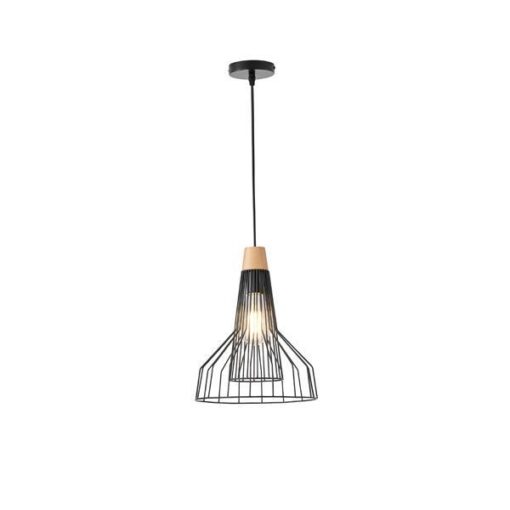 ΦΩΤΙΣΤΙΚΟ ΚΡΕΜΑΣΤΟ ΜΕΤΑΛΛΟ 1XE27  260X260X1370mm ΜΑΥΡΟ ARTE ILLUMINA TASSEL EUROLAMP – 144-46017