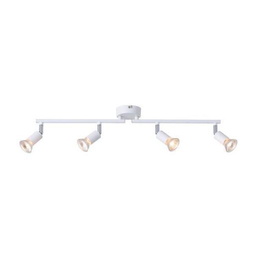 ΣΠΟΤ ΚΙΝΗΤΟ 4ΦΩΤΟ ΜΕΤΑΛΛΙΚΟ 4XGU10 600X80X130mm ΛΕΥΚΟ ARTE ILLUMINA VORRAS EUROLAMP – 145-25242