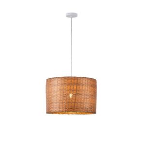 ΦΩΤΙΣΤΙΚΟ ΚΡΕΜΑΣΤΟ BAMBOO 1XE27  400Χ400X270mm ARTE ILLUMINA JUTE EUROLAMP – 144-33098