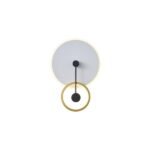 ΦΩΤΙΣΤΙΚΟ TOIXOY ΜΕΤΑΛΛIKO LED 15W 1000Lm 3000K 280x400x70mm ΧΡΥΣΟ ARTE ILLUMINA O CLOCK EUROLAMP – 144-58026